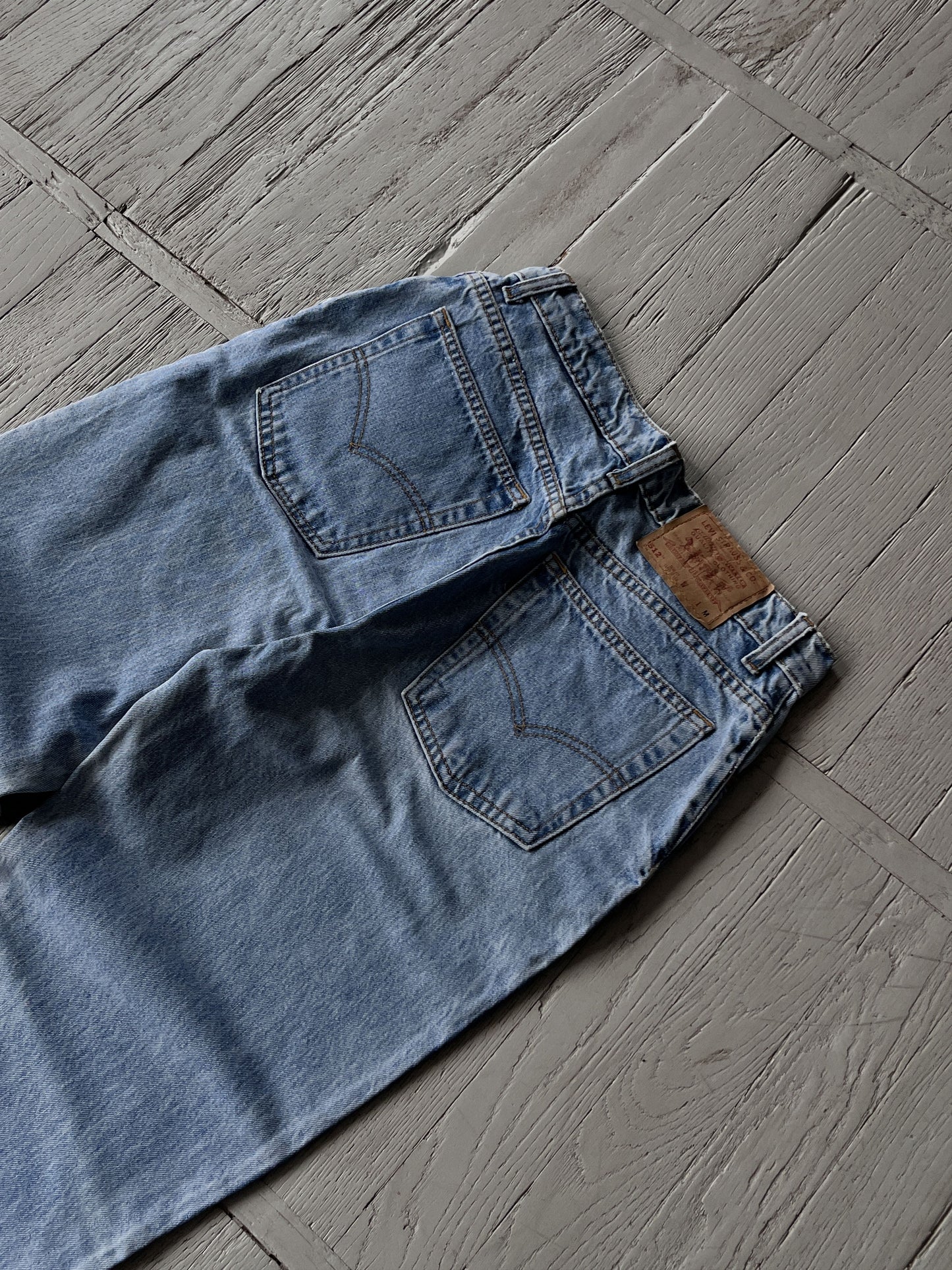 M Vintage 90s Levi's 512 Washed Blue Denim Jeans