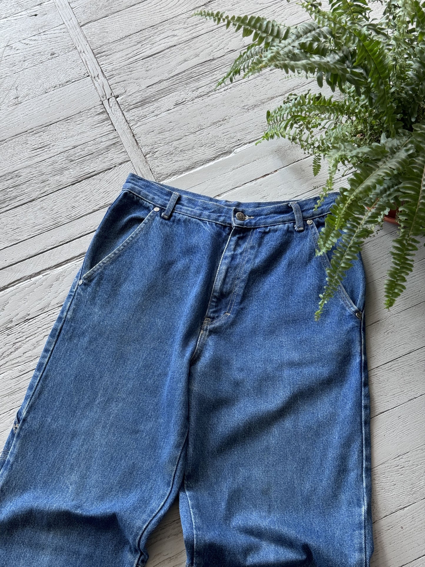 L Vintage Baggy Denim Work Jeans