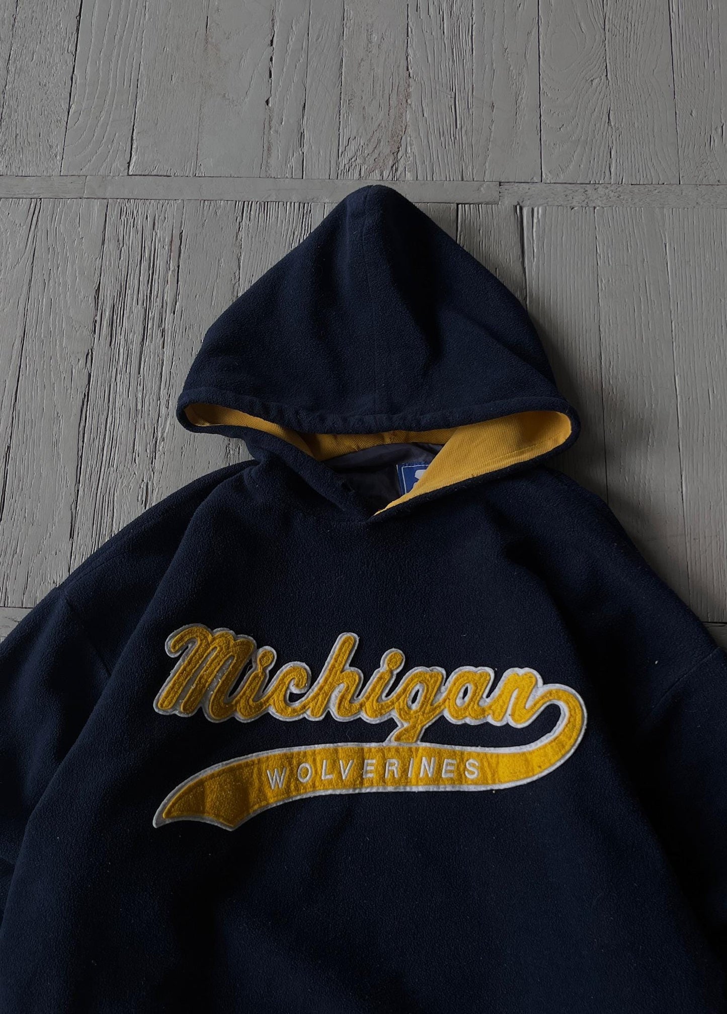 Vintage Michigan Fleece Hooded Sweatshirt