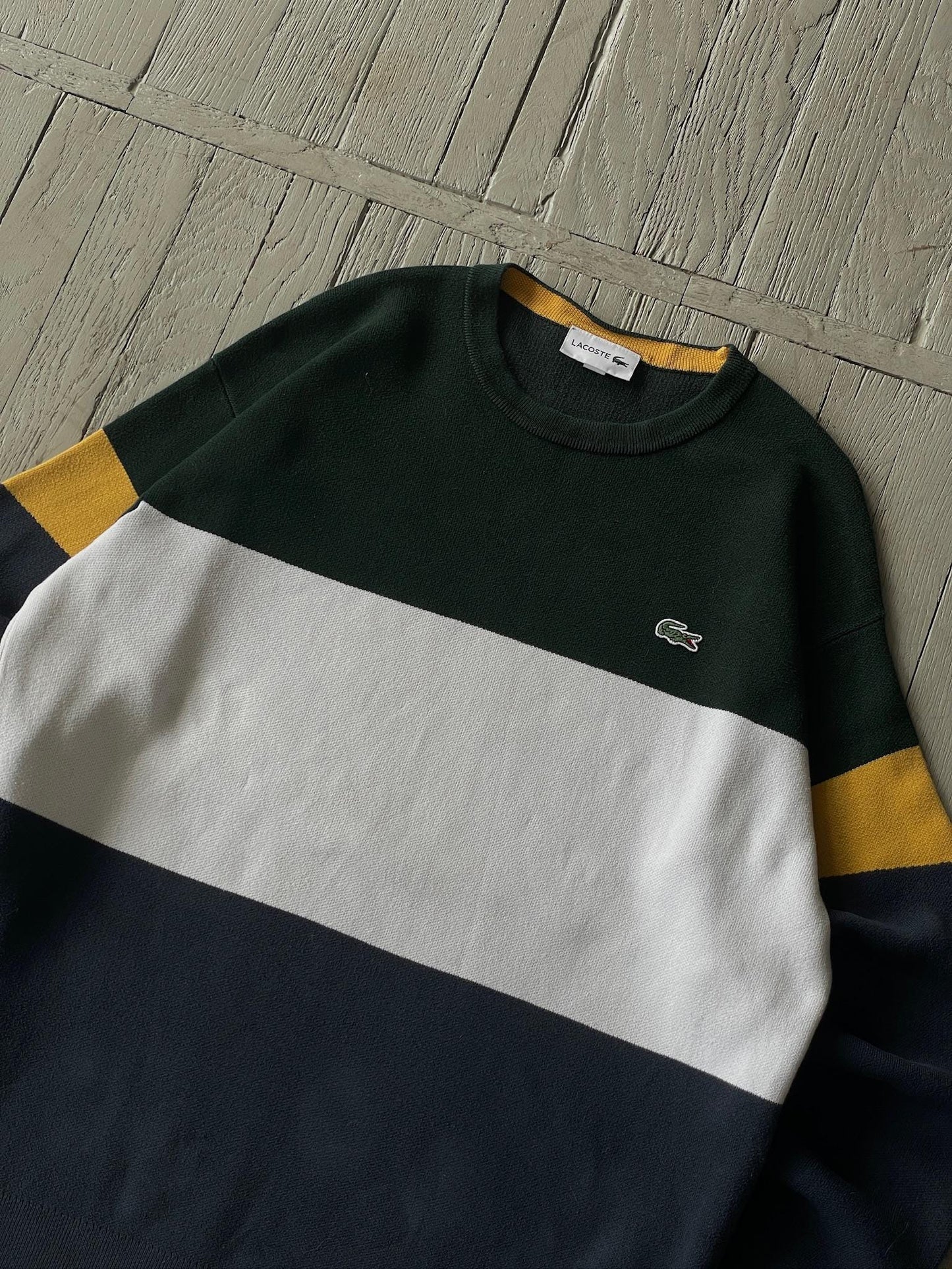 L Vintage Lacoste Logo Crewneck Sweatshirt