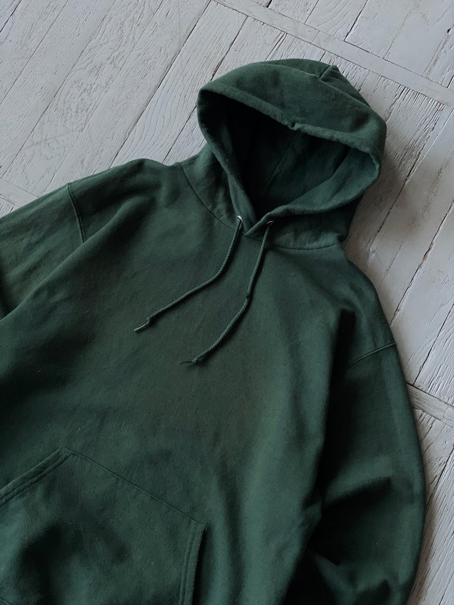 L Vintage Champion Basic Hooded Sweatshirt