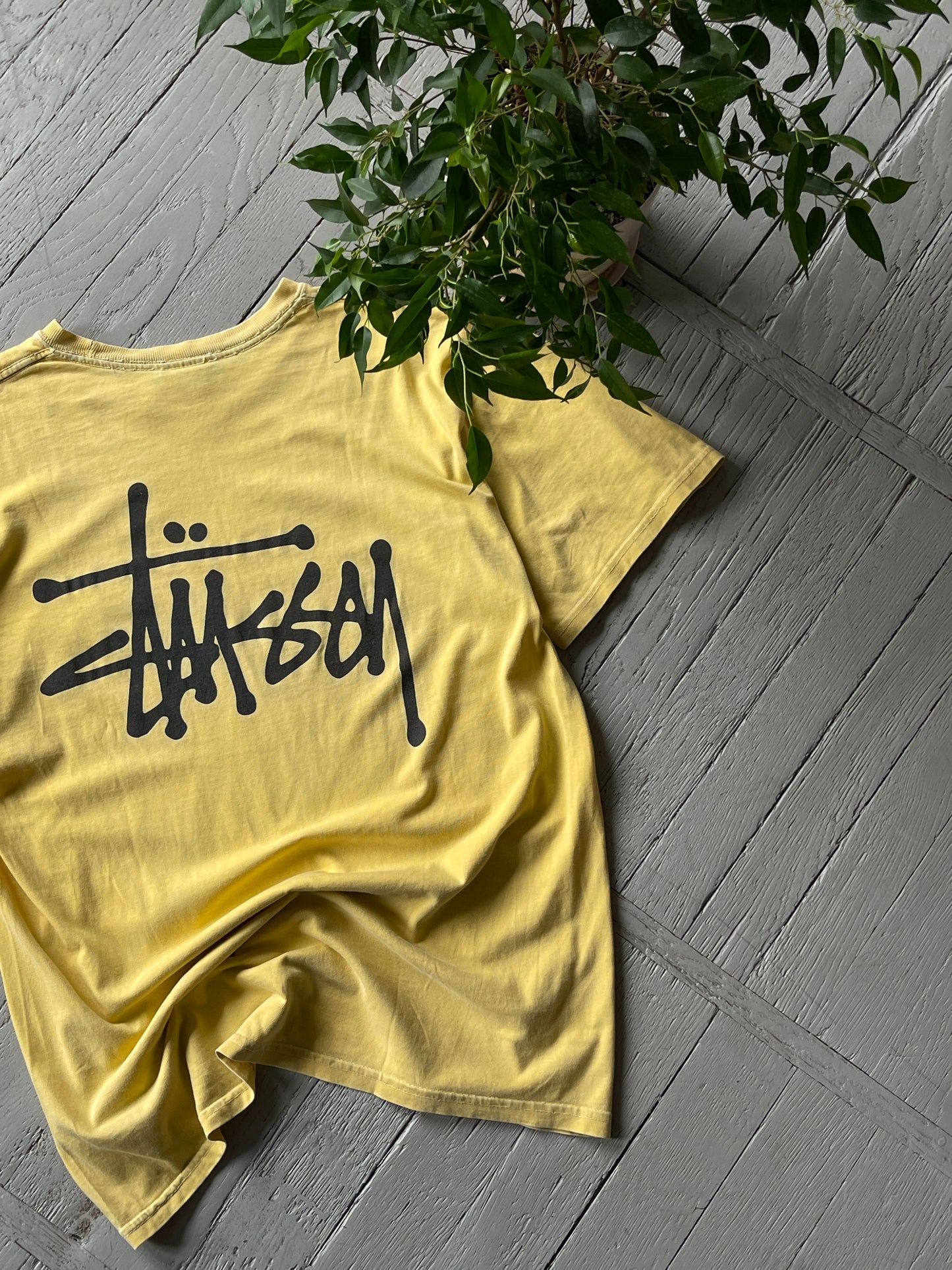 Вінтажна футболка з логотипом Stussy