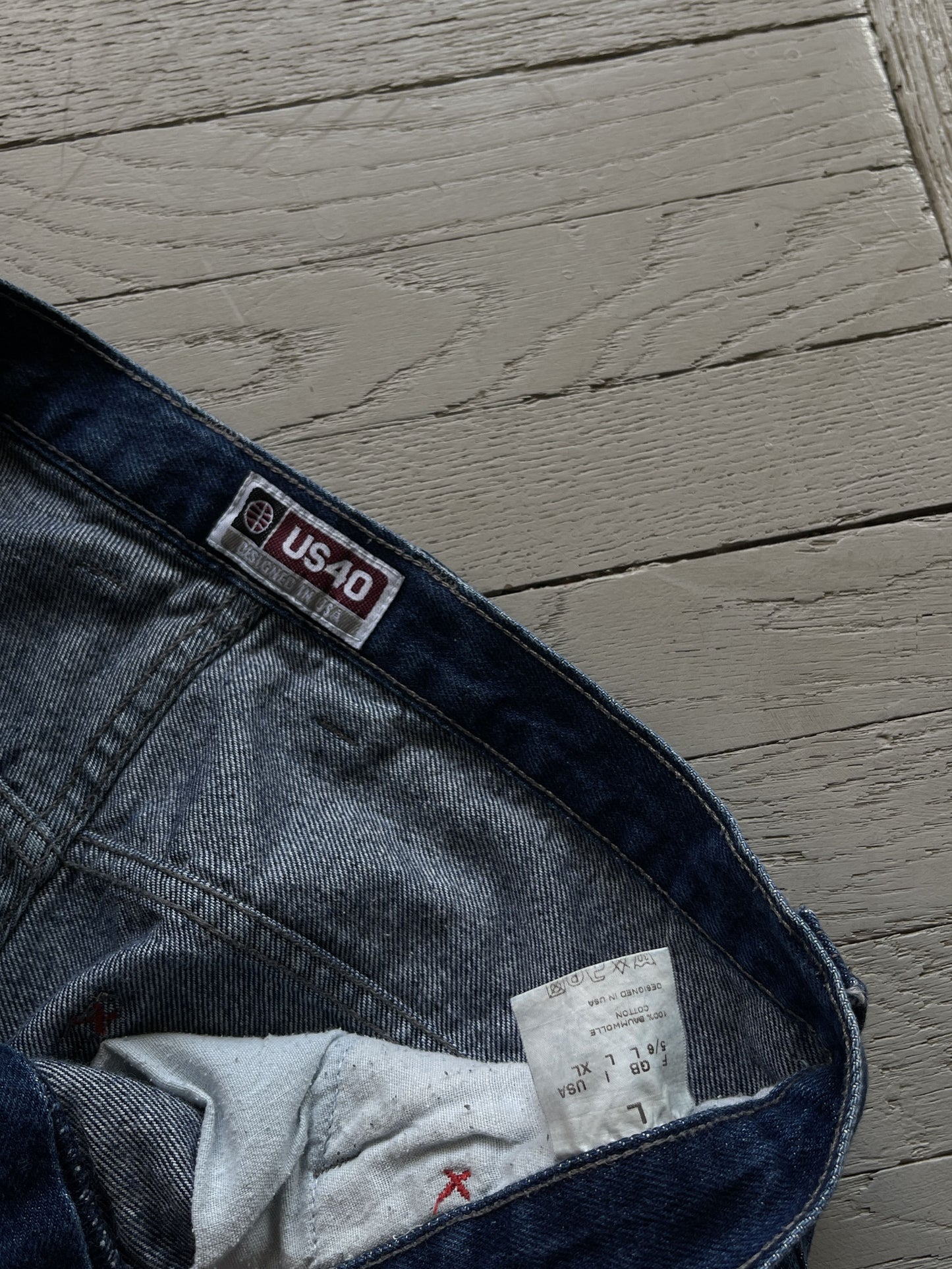 L Vintage Baggy Carpenter Denim Work Pants