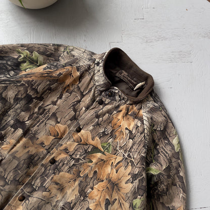 L Vintage Camo Realtree Bomber Jacket