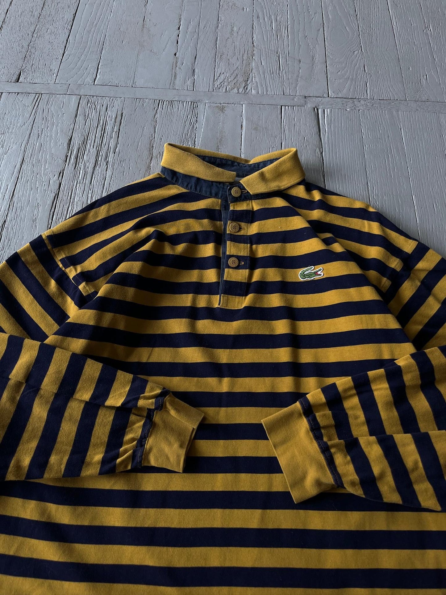 6 Vintage Lacoste Striped Rugby Shirt