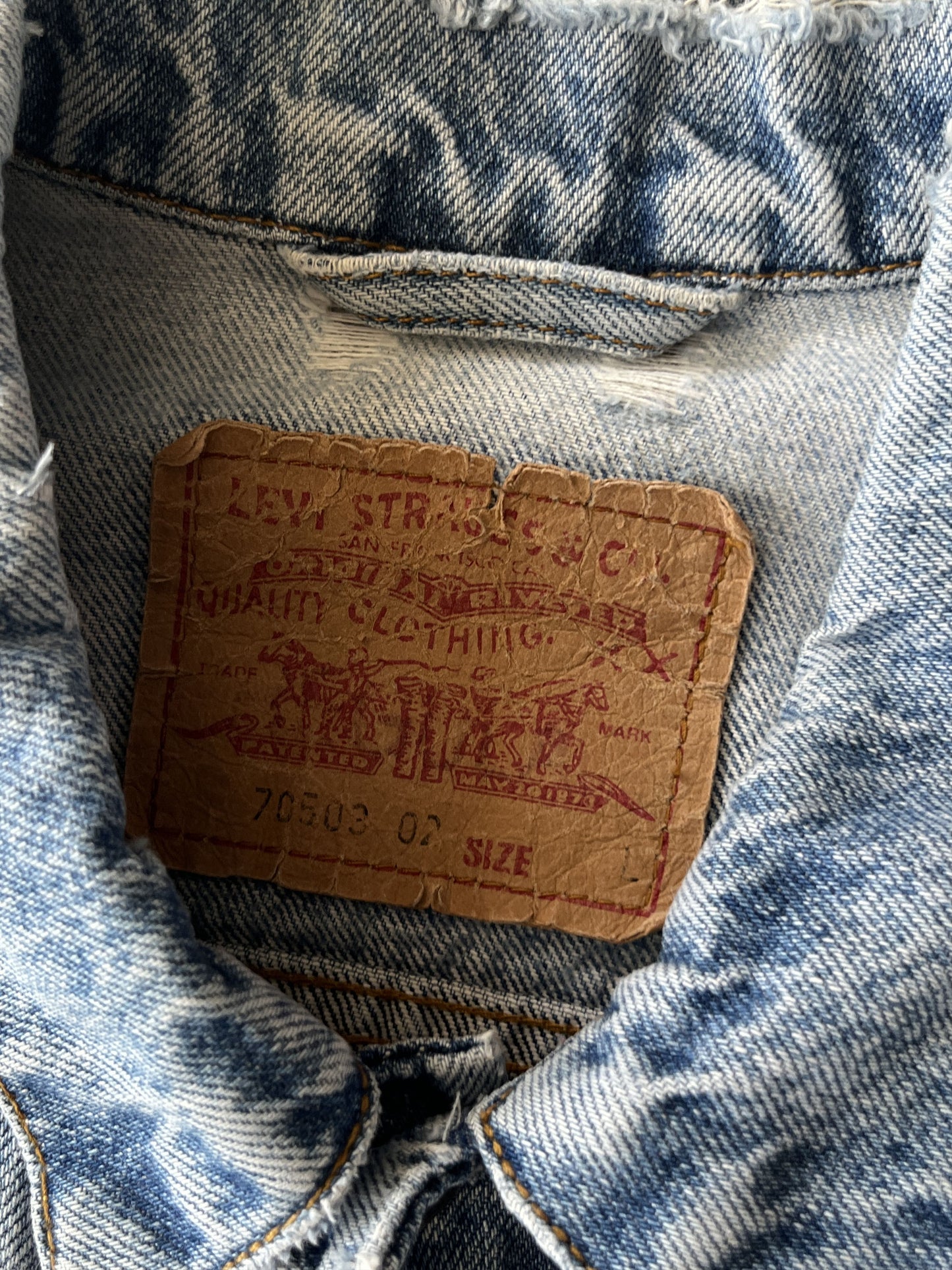 Vintage 90s Levi's Denim Trucker Jacket