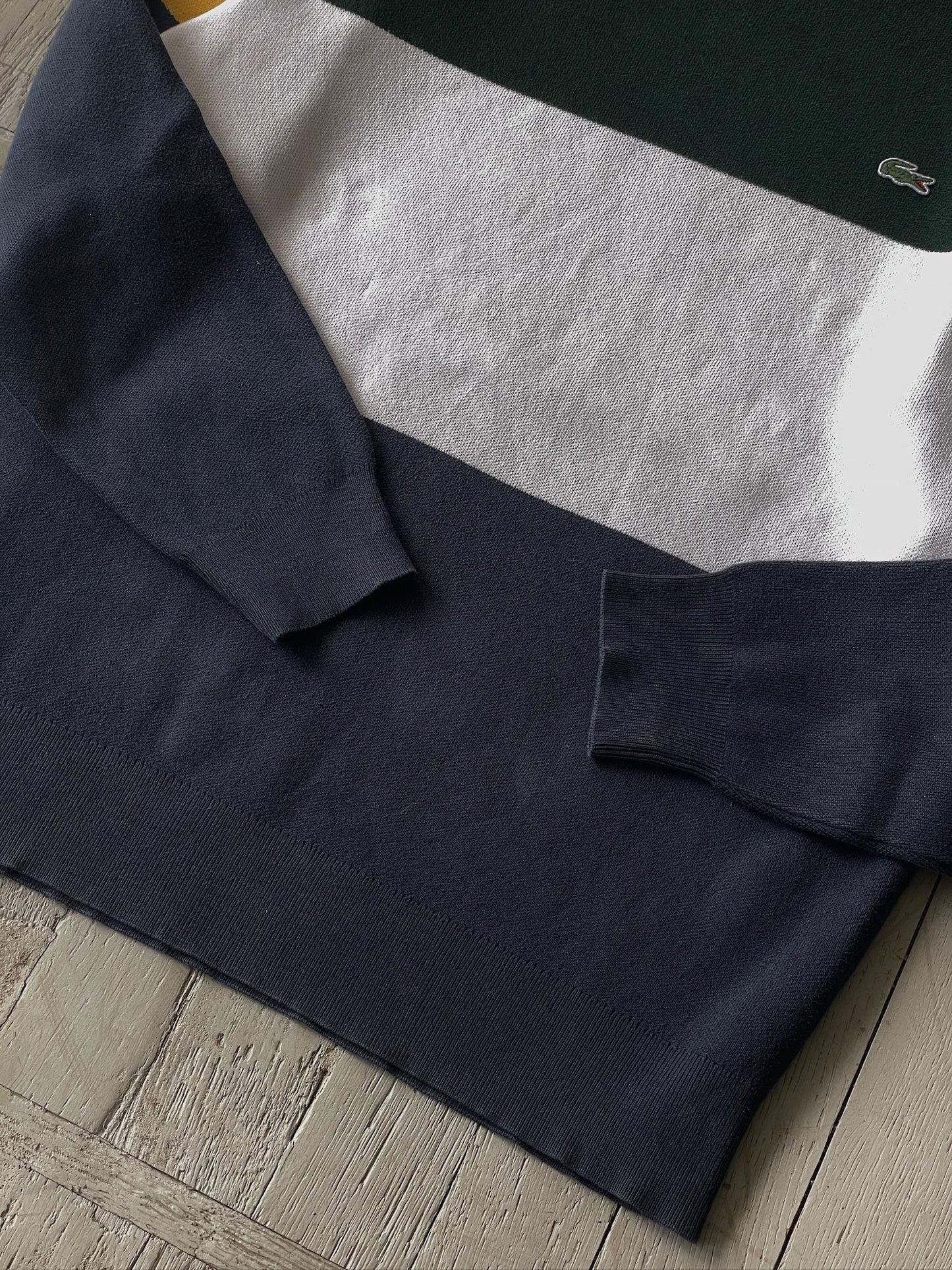 L Vintage Lacoste Logo Crewneck Sweatshirt