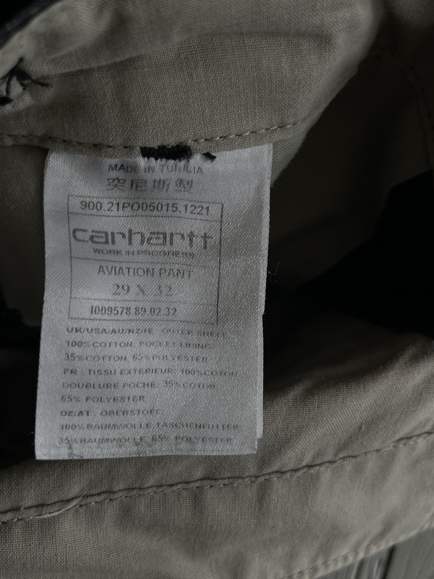 29x32 Carhartt WIP Slim Fit Cargo Pants