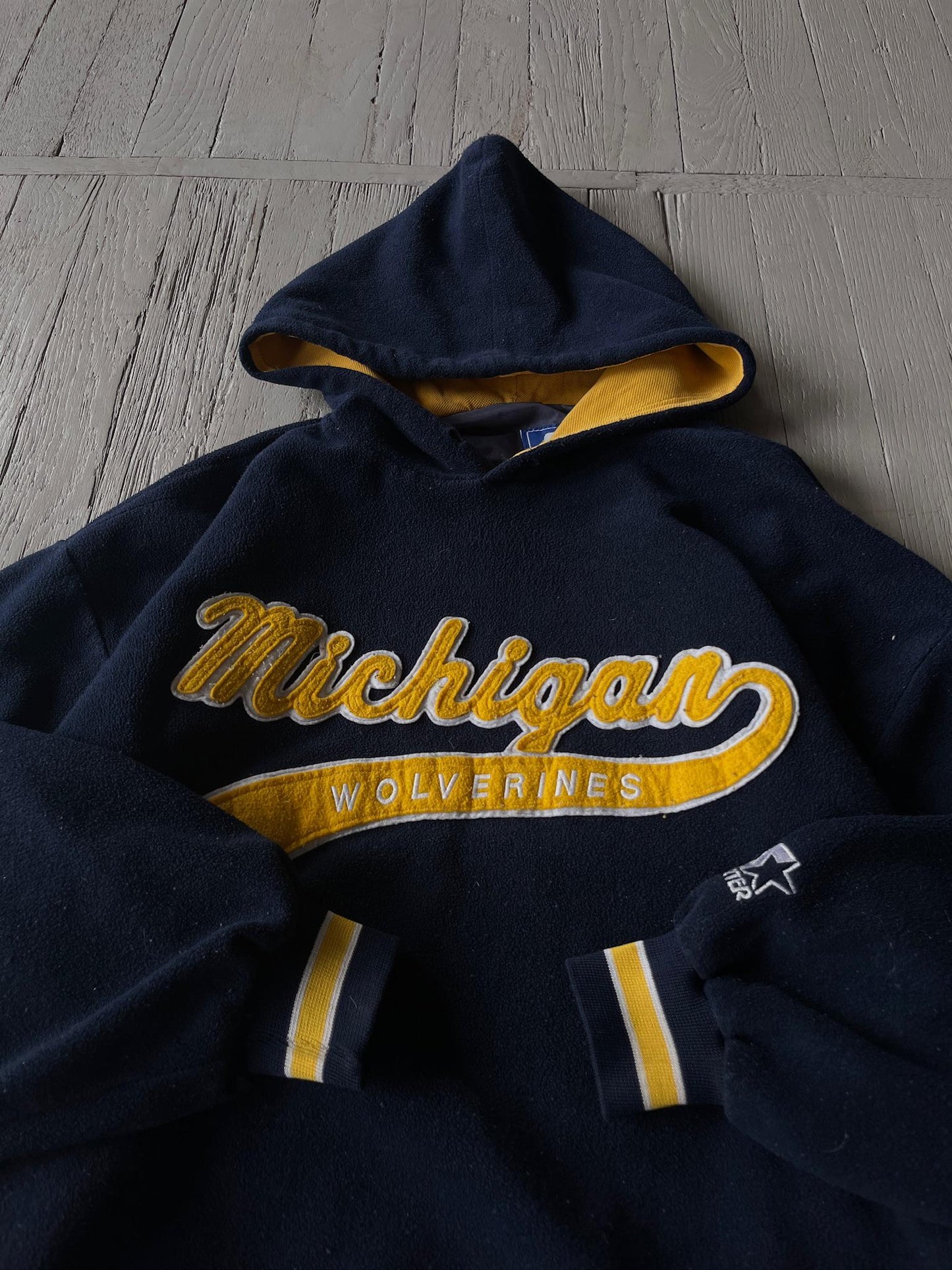 Vintage Michigan Fleece Hooded Sweatshirt