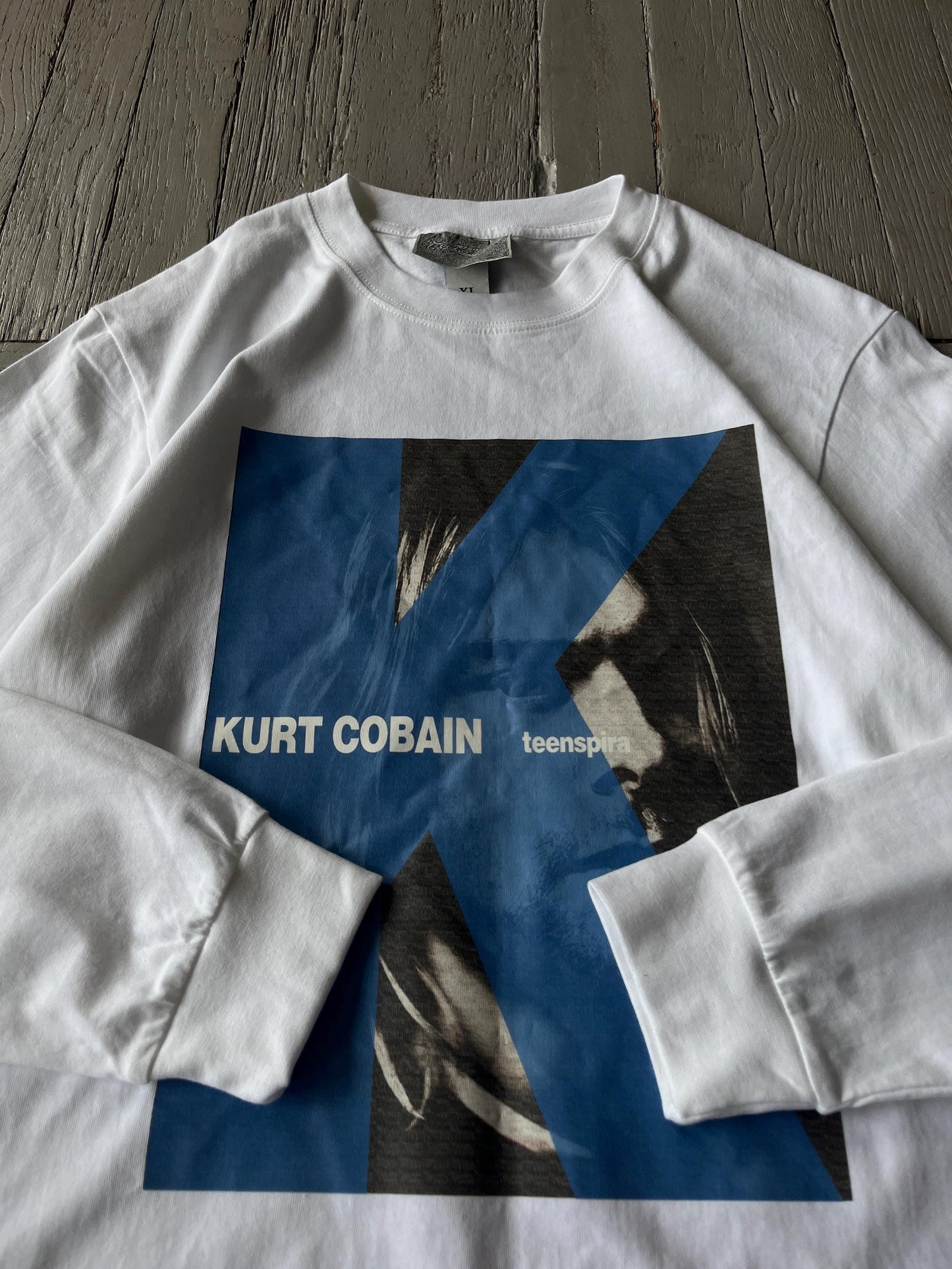 XL Vintage Kurt Cobain Long Sleeve Tee Shirt