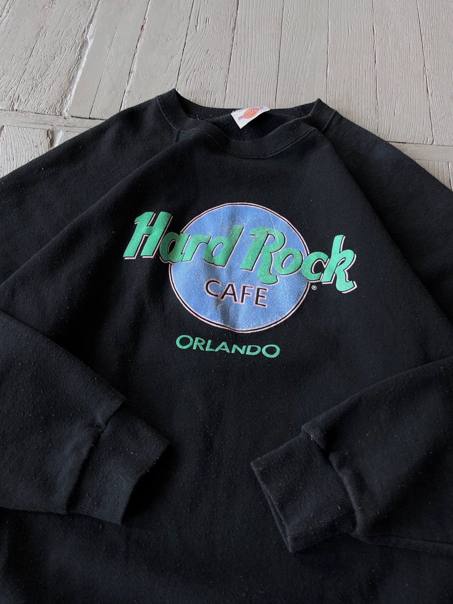 XL Vintage 90s Hard Rock Cafe Orlando Crewneck Sweatshirt