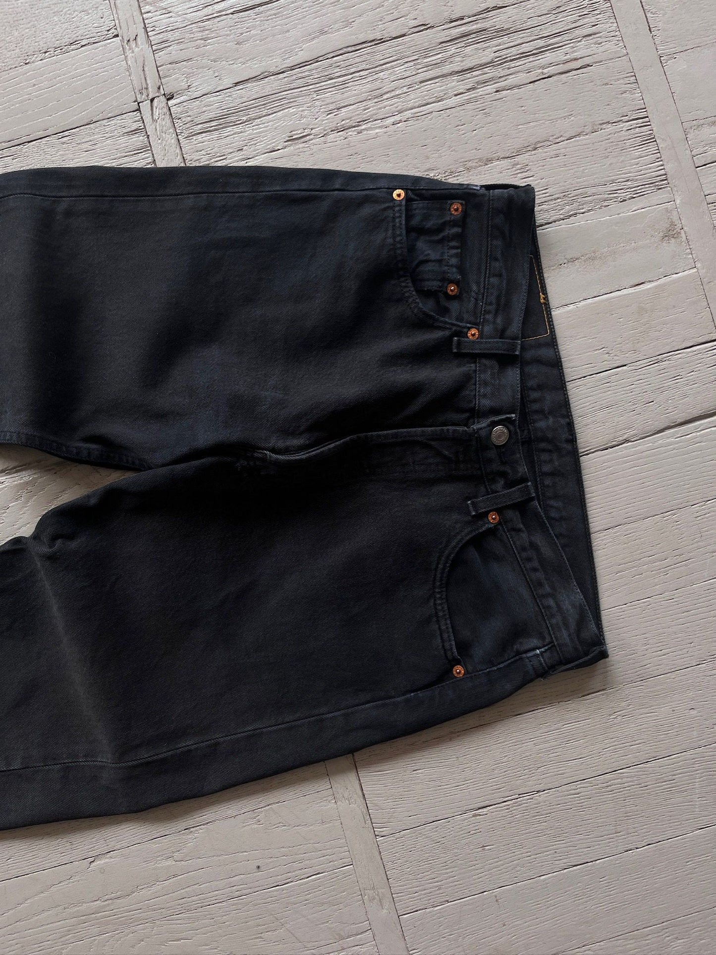 90s Levi's 501 Black Denim Jeans