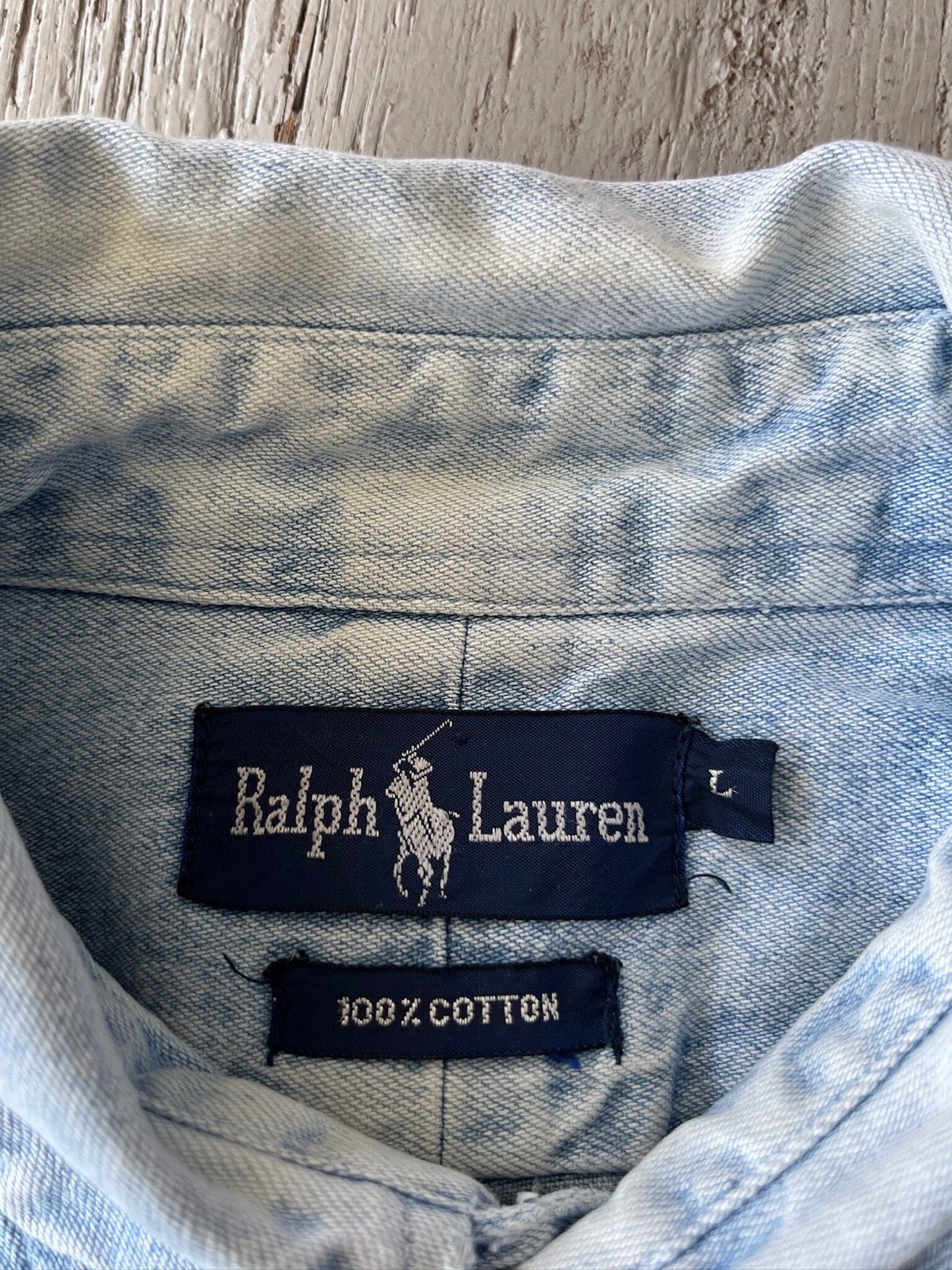 Vintage Men's Polo Ralph Lauren Denim Oxford Shirt