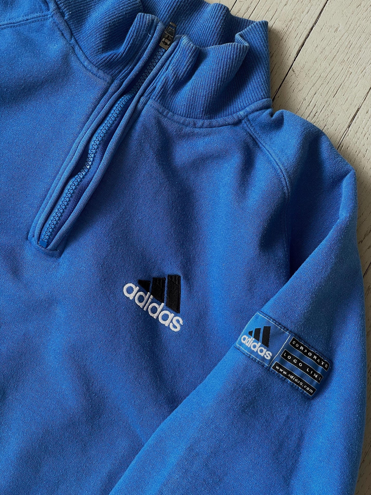 M Vintage Adidas 1/4 Zip Pullover Sweatshirt