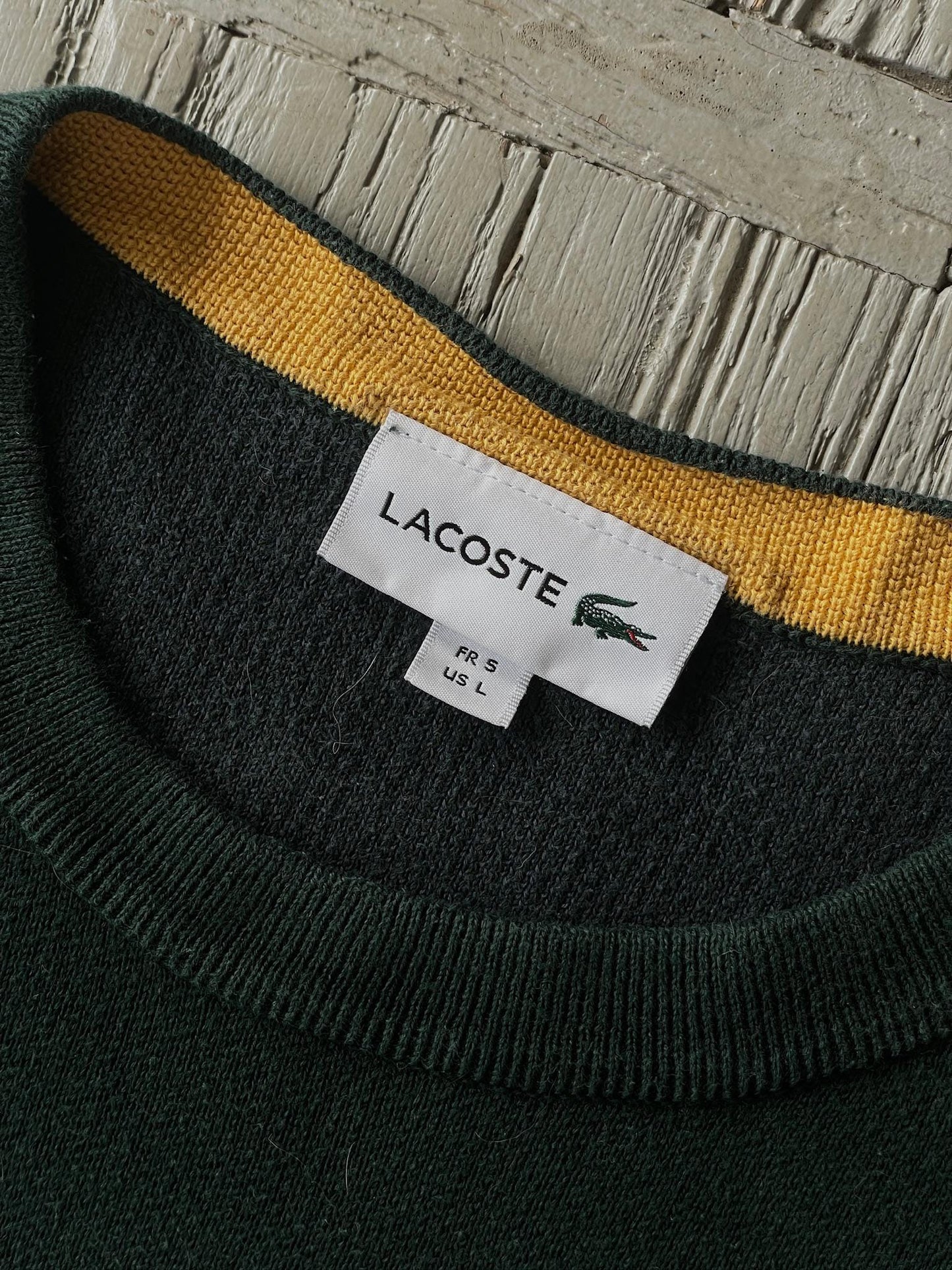 L Vintage Lacoste Logo Crewneck Sweatshirt