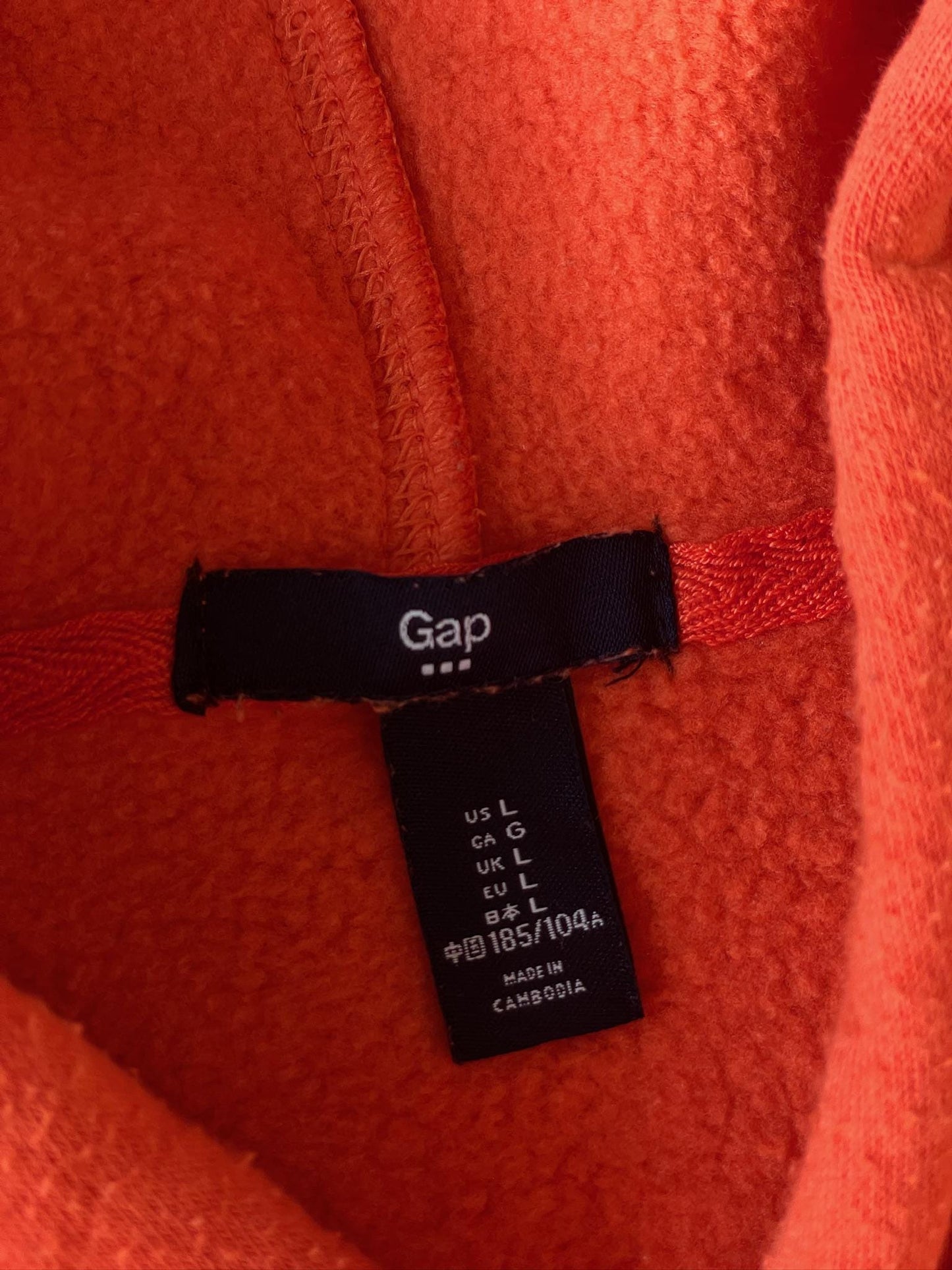 L Vintage Gap Hooded Sweatshirt