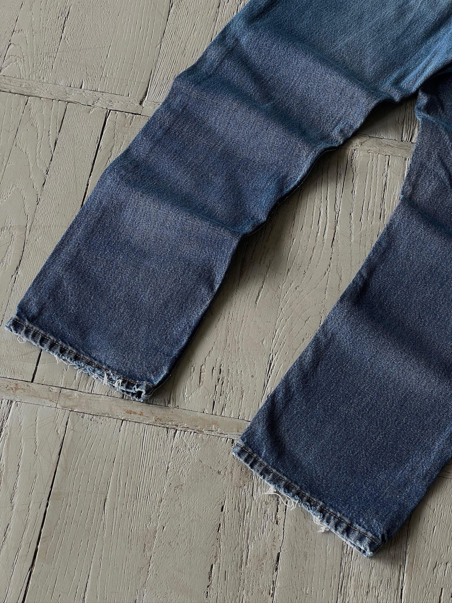 32x30 Vintage 90s Levi's 505 Washed Blue Denim Jeans