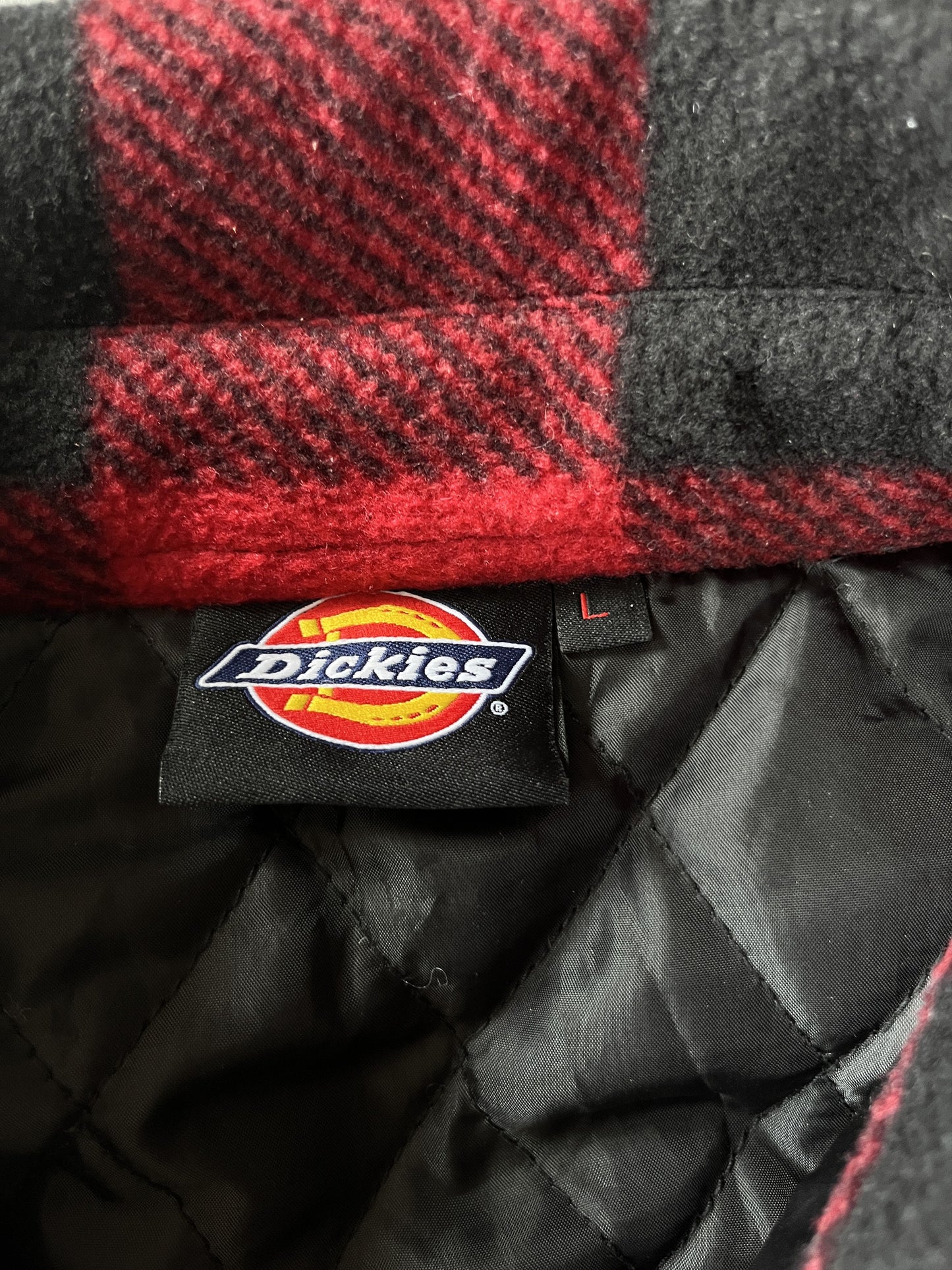 Vintage Dickies Quilted Fleece Jacket Shirt