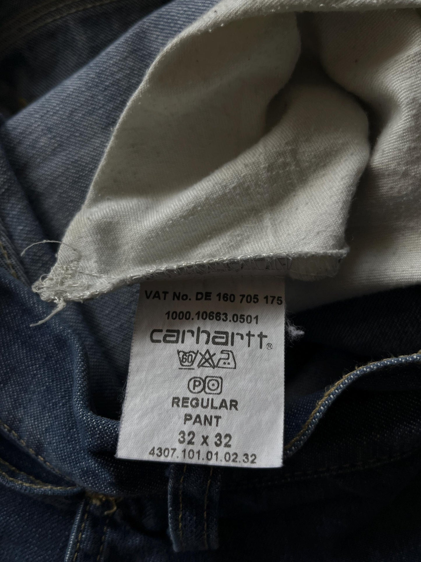 Vintage Carhartt Regular Fit Denim Work Pants