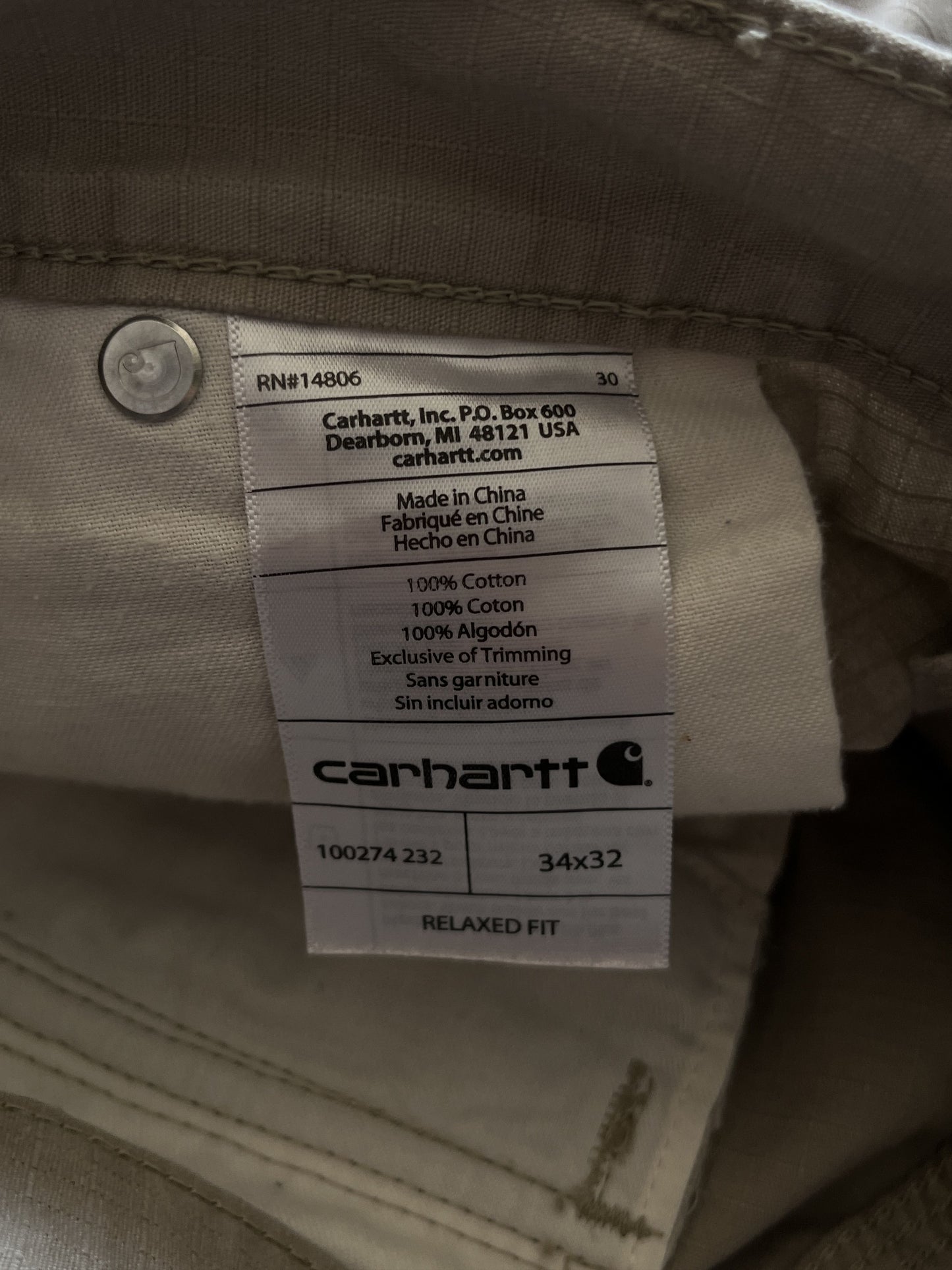 Vintage Carhartt Cargo Work Pants