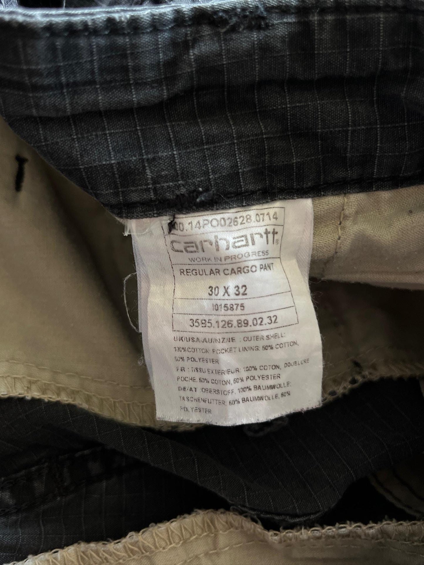 30x32 Carhartt WIP Regular Fit Cargo Pants