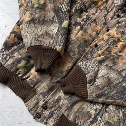 L Vintage Camo Realtree Bomber Jacket