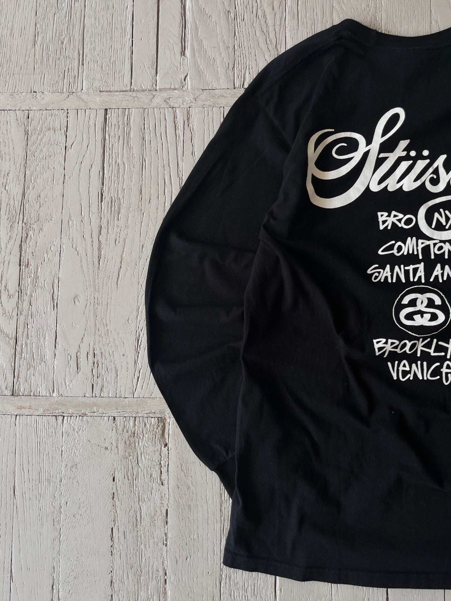 Vintage Stussy World Tour Long Sleeve Tee Shirt