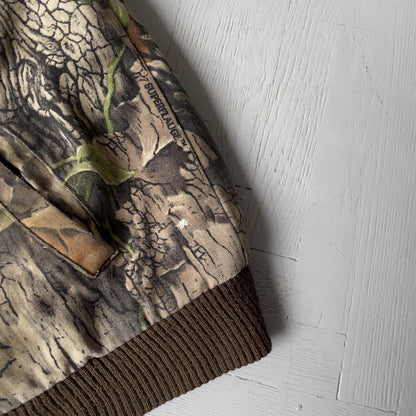 L Vintage Camo Realtree Bomber Jacket